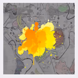 Yellow Splash Vetor