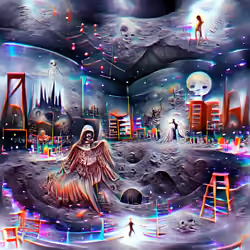 Death Walking on the Moon