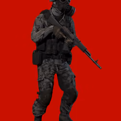 Gas mask soldier #3