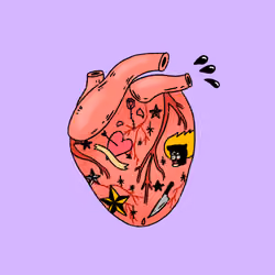Inked heart