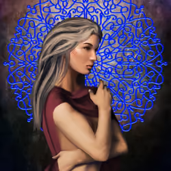 Dark blue mandala