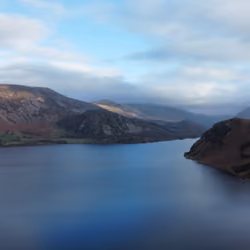 Lake District from the air, Ennerdale Water, Lake