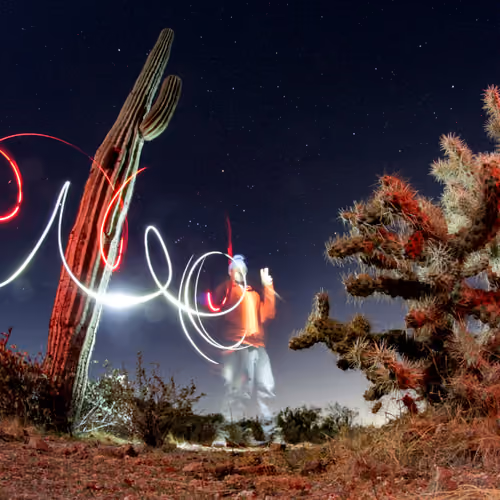 A Night Alone in the Desert. 