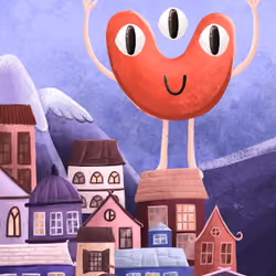 Monster Bob in the mountains