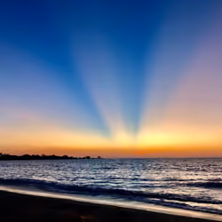 Sunset by the beach