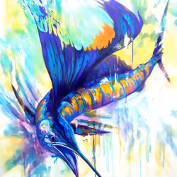 "Pelagic Dragon" Sailfish 1 of 1 NFT