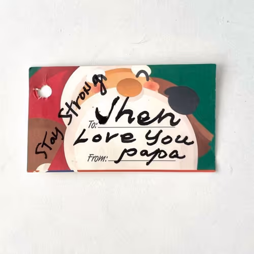 My Dad's last Christmas Gift Card