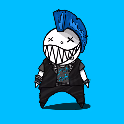 IBA #0028 - Punk #3 Blue