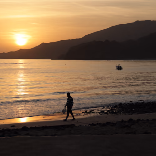 A walk by the sea
