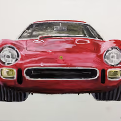 Ferrari 250LM, 1963, acrylic and oil on canvas, 600x400x2cm