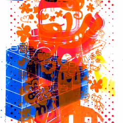 Hallo Impossible Astronauta, screen printed 1/1 original | NFT + Art