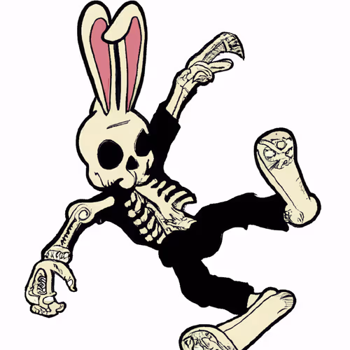 Rabbit Skeleton Fainted 0001