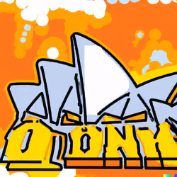 Opera House Sydney on its graffiti... 02