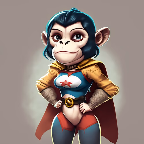 Cute APE Superhero 083