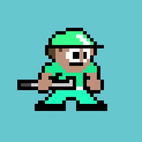 8bit Tee Time Golfer 198