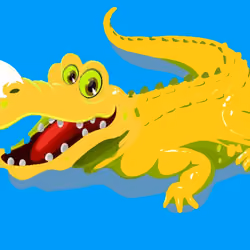 Orange crocodile #50