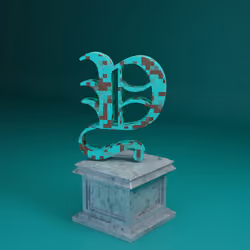 3D Pixel Alphabet