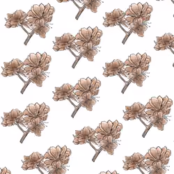 Floral beige pattern 
