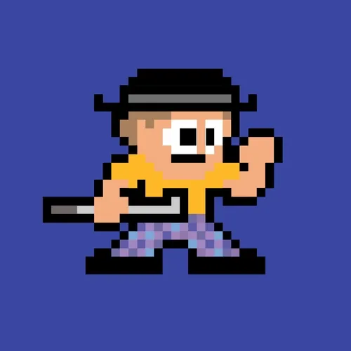 8bit Tee Time Golfer 042
