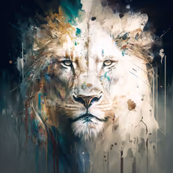 Abstract Lion Beauty