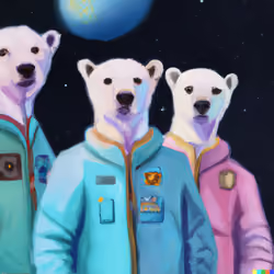 Space Polar Bears 9