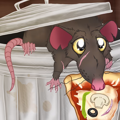 Lil Ratties - Series #8 - Scrappy Rats - Pizza Scrap