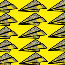 News Paper Plane (Yellow) #PAPERPLANEPLAN