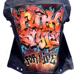 Funk Styles Graffiti Jacket (size L) highest bid OWNS THE JACKET