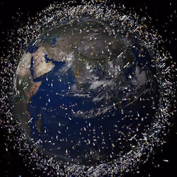Déchets dans l´espace