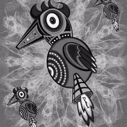 The Rocket Chickens B&W