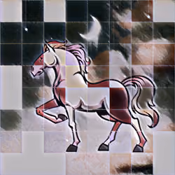 Moon walk horse