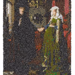 EmojiPainting #085 Arnolfini Portrait
