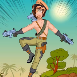 monkey island # ( soldier 002 )