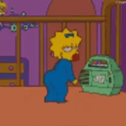 Maggie Simpson Dancing #7