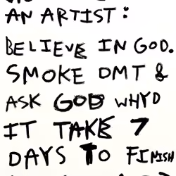HOW TO BE AN ARTIST