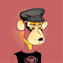 Bored Ape with gold plated "Pink Edition" #02