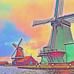 Zaanse Schans Windmills