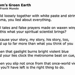 Mom's Green Earth: Poem by Frank Mundo