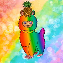 Handmade 1/100 : Rainbow Llama