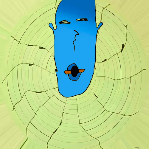 Shockingly Relevant (blues)  by Karrie Ross