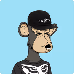 Bored Ape Yacht Club #5372 - Variant With Black BAYC Merch Hat