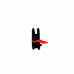 Happy black rabbit #49