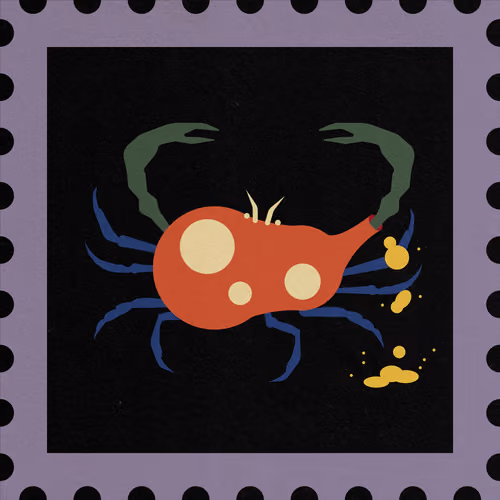 05 GOURD CRAB STAMP