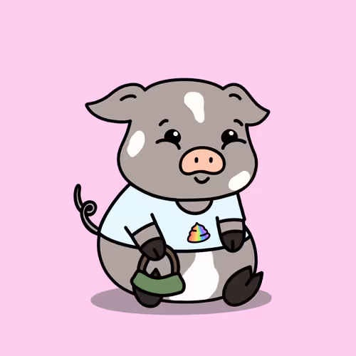 Piggie Palz #337 - Rainbow Shizzle
