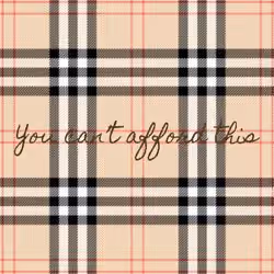 You can't afford this - plaid