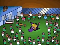 Spongebob bringing the party in pixels