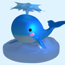 3D Whale Ozzy