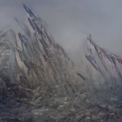 Twisted Gravestones of Steel