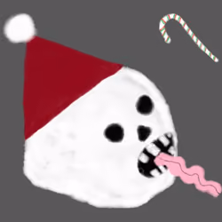Skull#17- Santa Skull