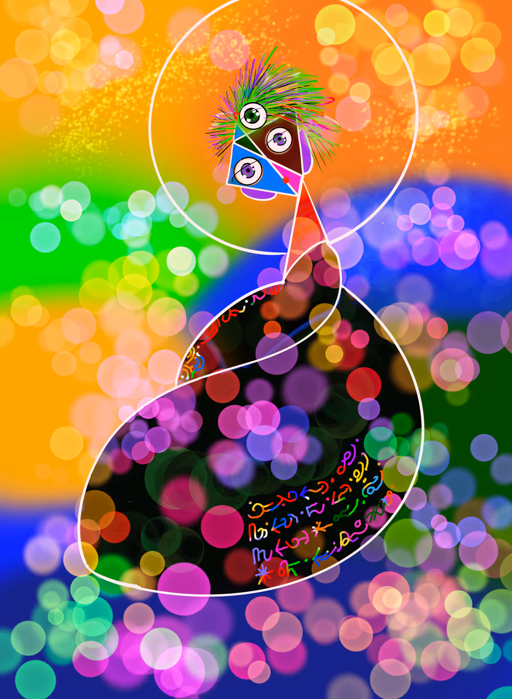 Bodhisattva Guanyin in Light of Seven Colors Lapis Lazuli